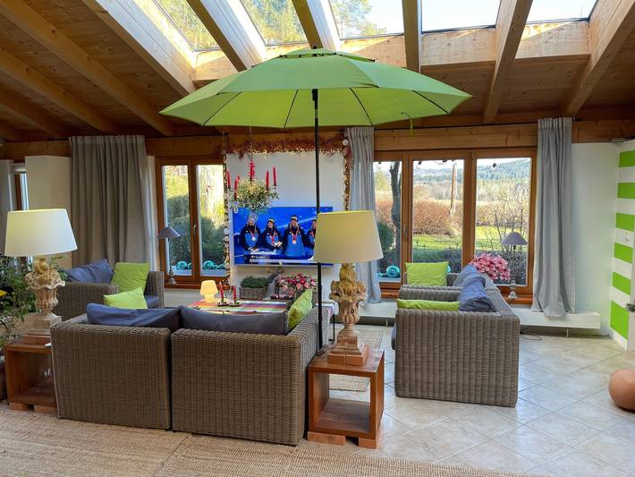 Bungalow für 2 Personen, mit Terrasse und Garten in Oberbayern - 4