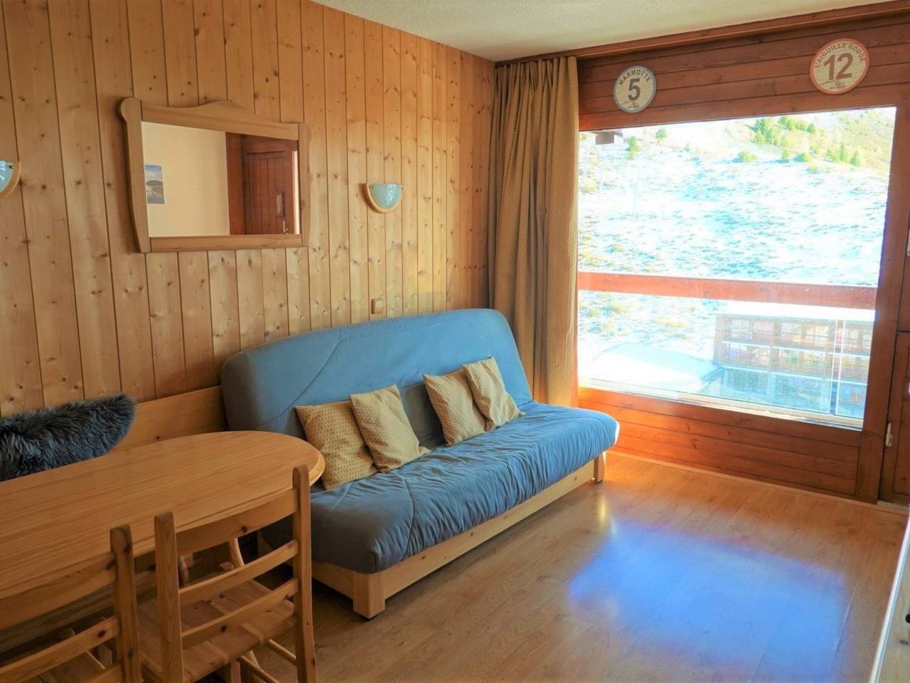 Estudio entero, Estudio a pie de pista Arc 2000 para 4 personas con vista a pistas in Les Arcs, Bourg-Saint-Maurice