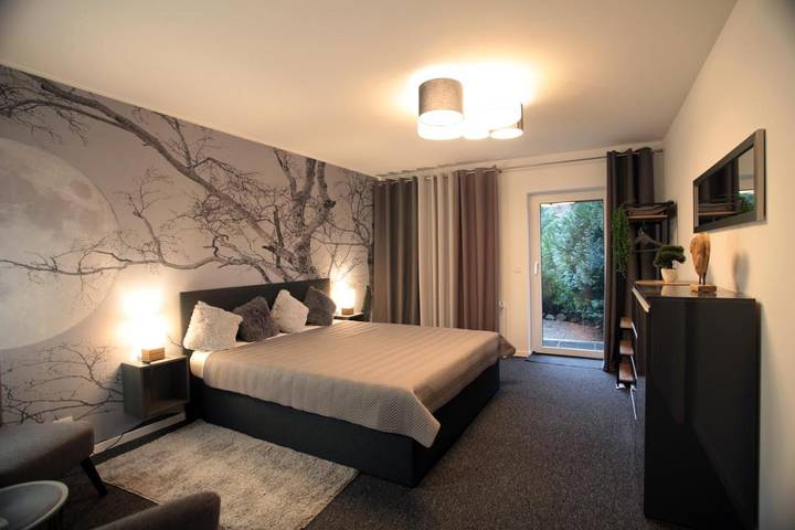 Ferienhaus für 19 Personen, mit Sauna und Ausblick sowie Garten