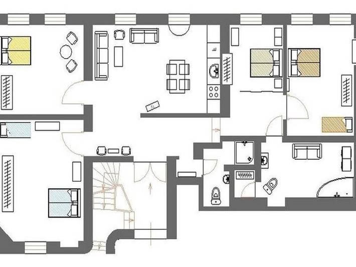 Entire apartment, Riga Old City - 4 Bedroom Apartment in Riga, Livonia