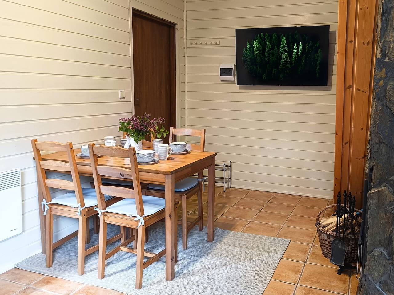 Ferienhaus mit Kamin und großer Terrasse in Kopalino, powiat wejherowski