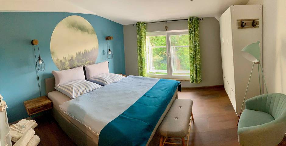 Ferienwohnung für 4 Personen, mit Seeblick und Garten