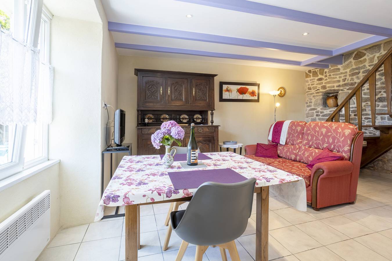 Gîte Glycine, Kerantum: Shared Garden and Wi-Fi in Mahalon in Mahalon, Quimper region