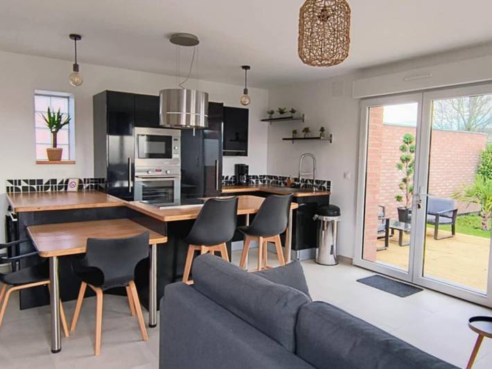 Gîte pour 3 personnes, avec Terrasse et Jardin à Houplin-Ancoisne