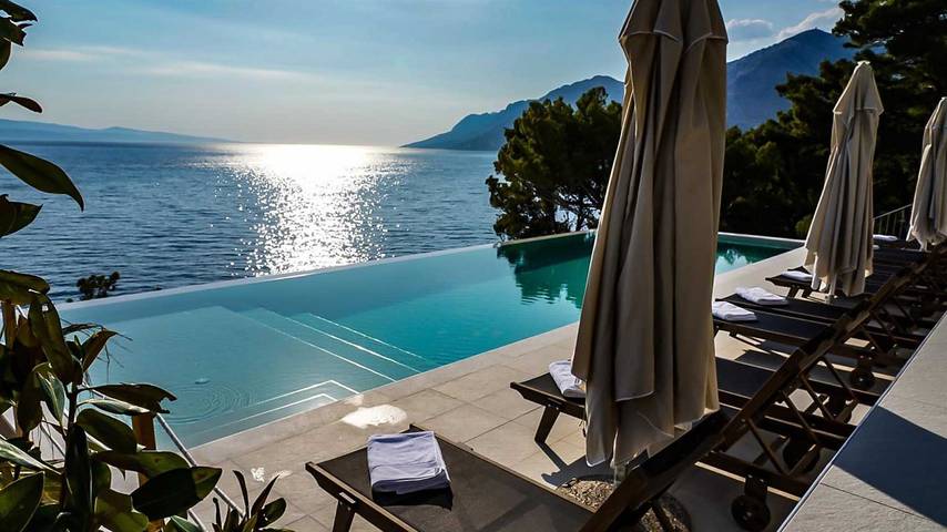 Villa pour 18 personnes, avec balcon et sauna à Brela - 3