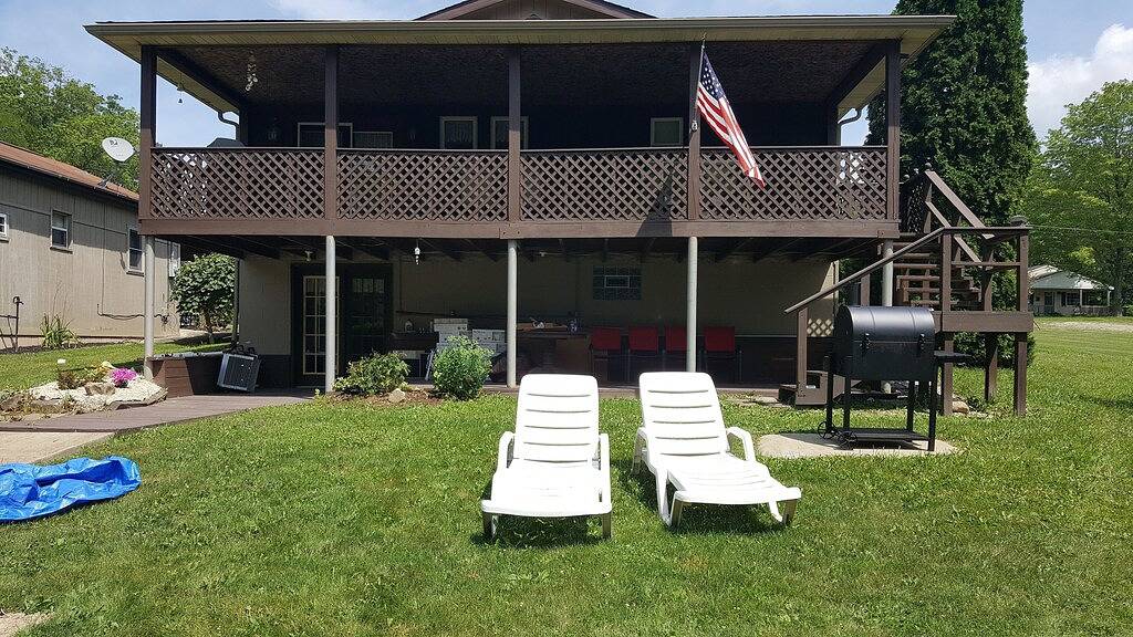 Lake Milton Ohio, Lakefront Ferienwohnung, 4 Schlafzimmer, 3 Bad, Private Dock in Mahoning County
