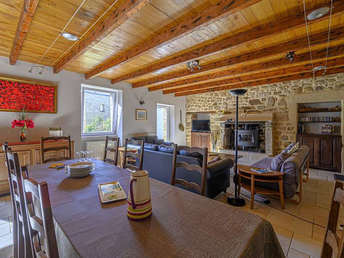 Étel - Longère 7 pièces 150 m² - Wifi - Jardin clos in Étel, Côte des Mégalithes