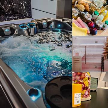 Maison d’hôte pour 2 personnes, avec jacuzzi et jardin ainsi que piscine et sauna à Ciney