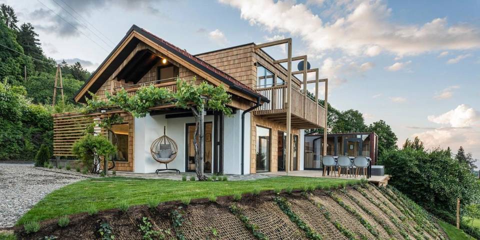 Ferienwohnung für 4 Personen, mit Garten und Sauna sowie Ausblick, mit Haustier in Weststeiermark - 3