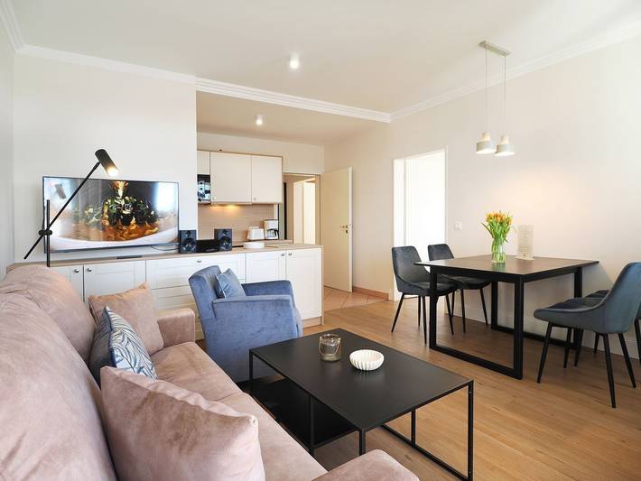 Ferienwohnung für 6 Personen, mit Terrasse und Sauna sowie Seeblick in Bansin