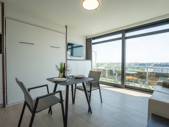 Ferienwohnung für 2 Personen, mit Balkon und Ausblick in Bredene