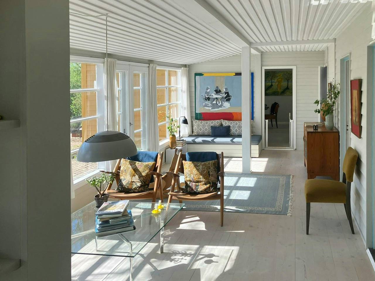 Gelbes Landhaus mit Charakter und Ruhe in Hornbæk, Kattegat Küste