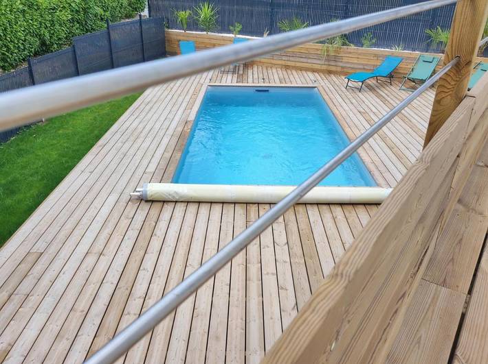 Location de vacances pour 6 personnes, avec piscine ainsi que vue et jardin à Ergué-Gabéric - 2