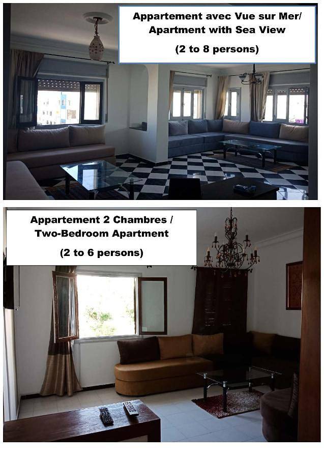 Gîte pour 8 personnes, avec vue et balcon dans Martil - 3