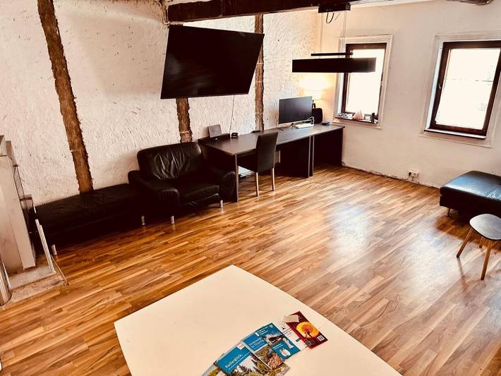 Ferienwohnung für 4 Personen, mit Balkon und Terrasse sowie Garten und Ausblick in Thueringer Meer