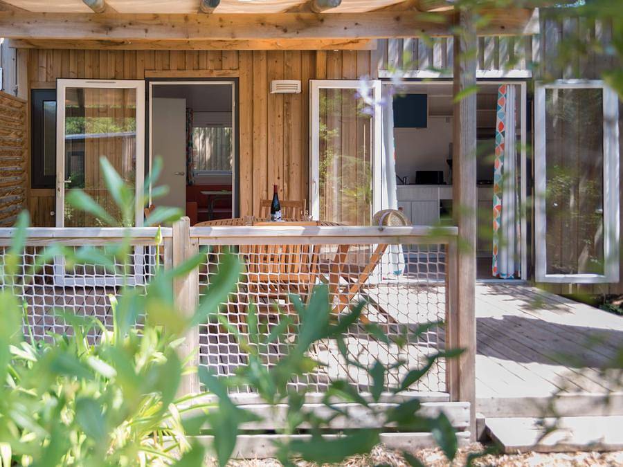 Camping Côté Plage - Mobilheim 6 personen - Confort - Mobilheim Catleya 30m² - 2 Zimmer 4/6 Pers. in Saint-Jean-de-Monts, Vendée