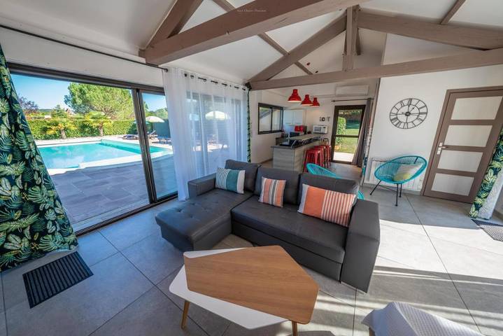 Location de vacances pour 4 personnes, avec vue ainsi que piscine et jardin à Siorac-en-Périgord - 3