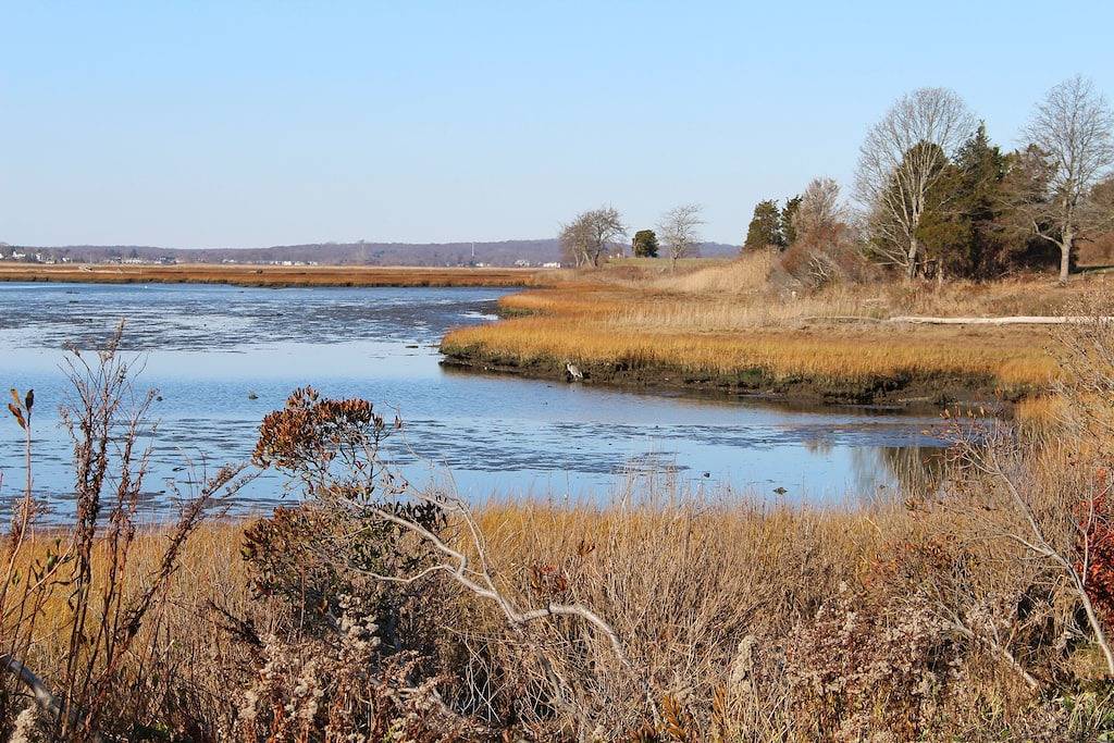 Cottage auf historischem Anwesen mit Privatstrand und majestätischem Long Island Soundblick. in Old Lyme, Connecticut