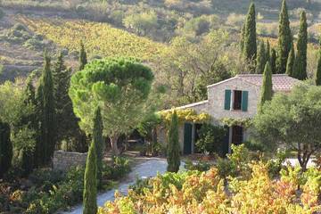 Location de vacances pour 4 personnes, avec jardin à Tuchan