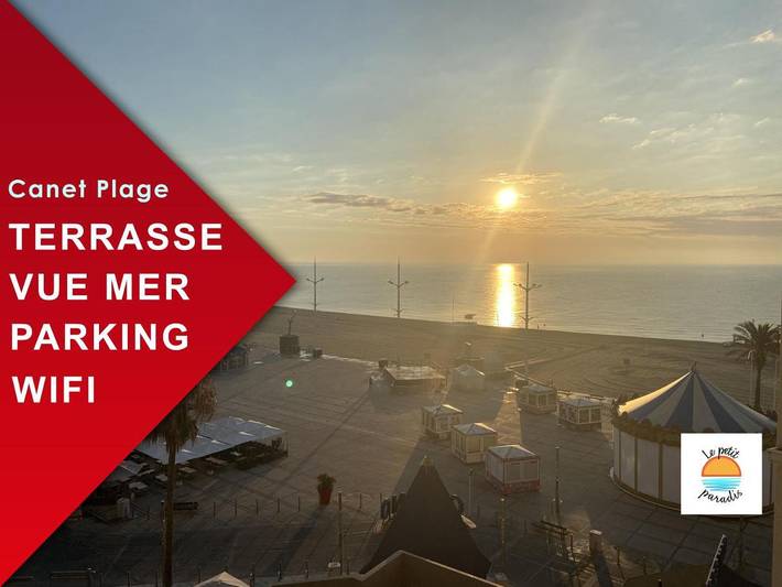 Gîte pour 4 personnes, avec terrasse et vue, animaux acceptés dans Casino Du Canet En Rousillon