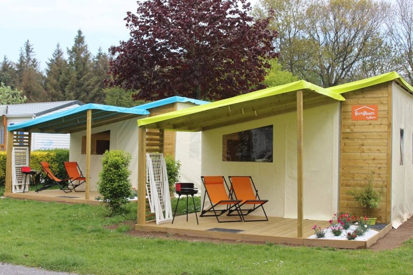 Zecamping 3 étoiles piscine couverte tente Bbq 20m2 in Bois de Cise, Mers-les-Bains