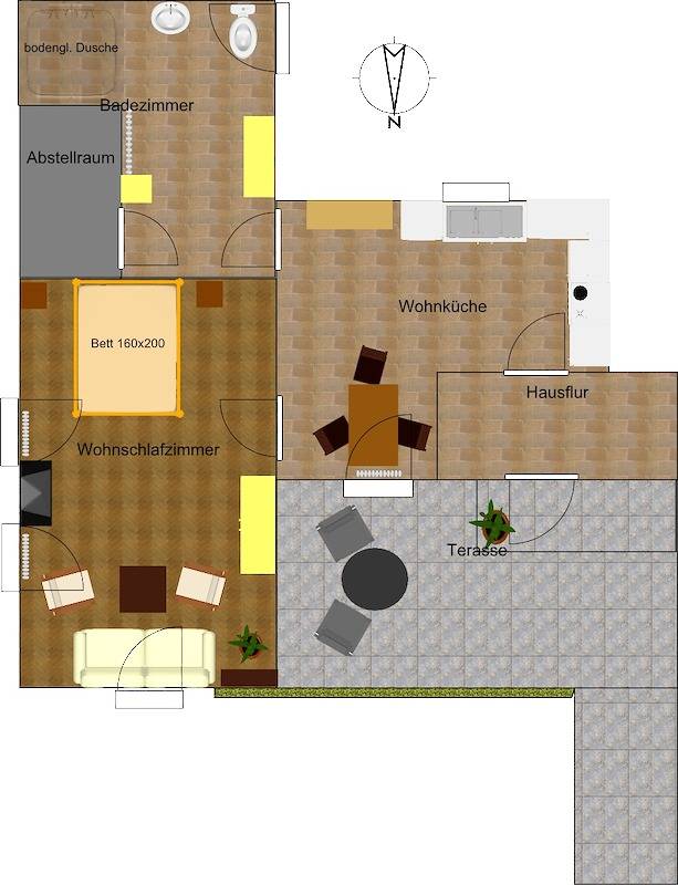 Apartamento entero, Ferienwohnung Hesselstudio - apartment, 42 m², 1-3 pers. in Warendorf, Distrito de Warendorf