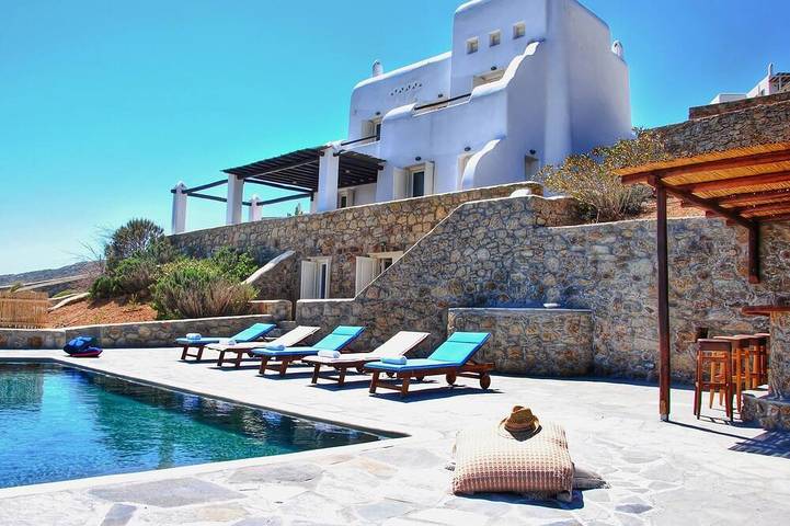 Agriturismo per 10 persone, con giardino e terrazza a Mykonos