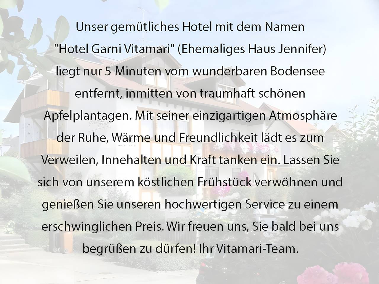 Hotel Garni Vitamari - Doppelzimmer 6, 1 Og in Wasserburg (Bodensee), Bayerisch Schwaben