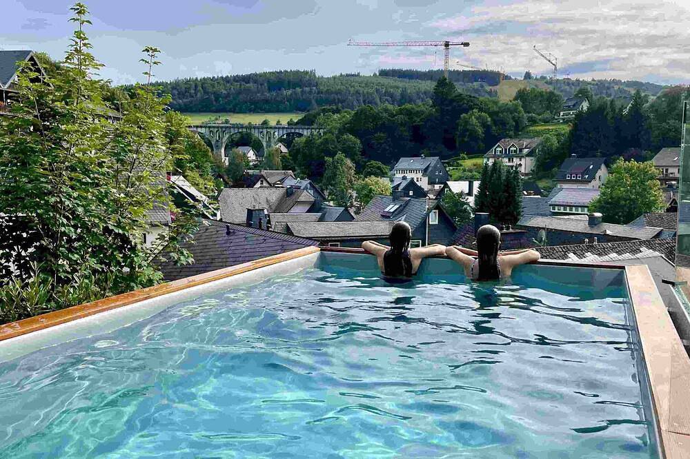 Inge in will-Inge-n, Ferienhaus mit Pool (April - Oktober) in Willingen, die Mittelgebirge