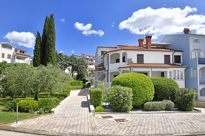 Apartament wakacyjny dla 4 osób, z Balkon i Taras oraz Widok w Vrsar