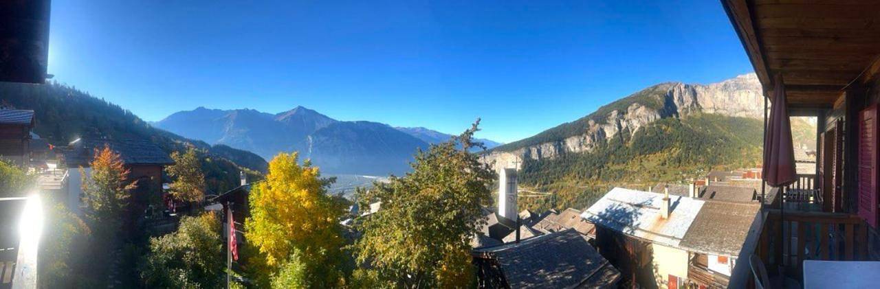 Gîte pour 5 personnes, avec jardin et vue, animaux acceptés à Albinen