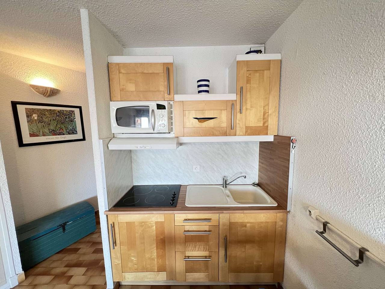 Studio entier, Studio cabine avec piscine, parking, lave-linge, quartier calme à Cap d'Agde in Cap d'Agde, Agde