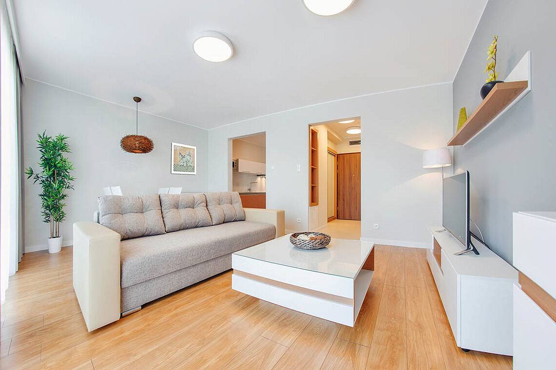 Cały apartament wypoczynkowy, Apartament wakacyjny dla 3 osób z balkon in Ustka, Morze Bałtyckie