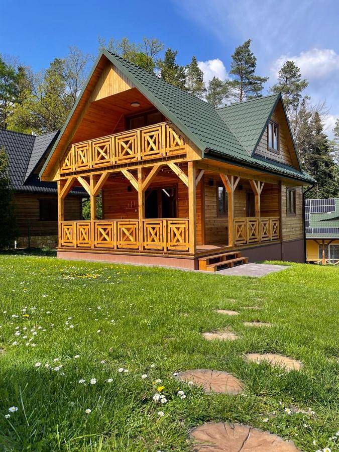 Dom dla 6 osób, z Balkon i Taras oraz Ogród i Widok w Krasnobród