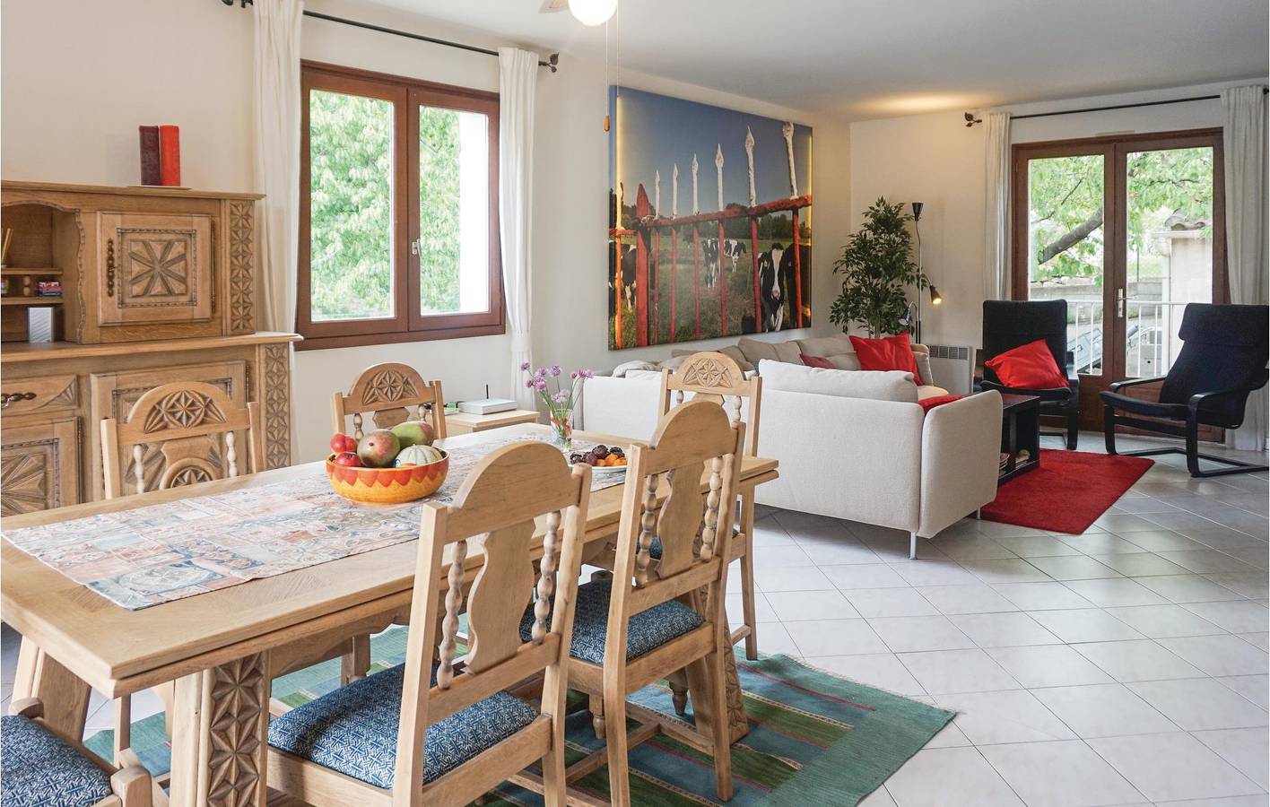 Apt de 110m² avec parking, TV, jardin, piscine et internet, près de Lamalou-les-Bains et L'Orb in Le Poujol-sur-Orb, Région de Béziers