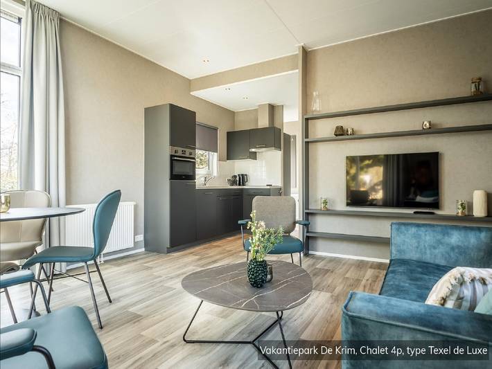 Chalet für 4 Personen, mit Sauna und Terrasse sowie Pool, mit Haustier in De Cocksdorp - 2