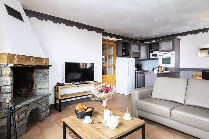 Vakantieappartement voor 6 personen, with whirlpool and balkon as well as zwembad and sauna, met huisdier in Val Thorens