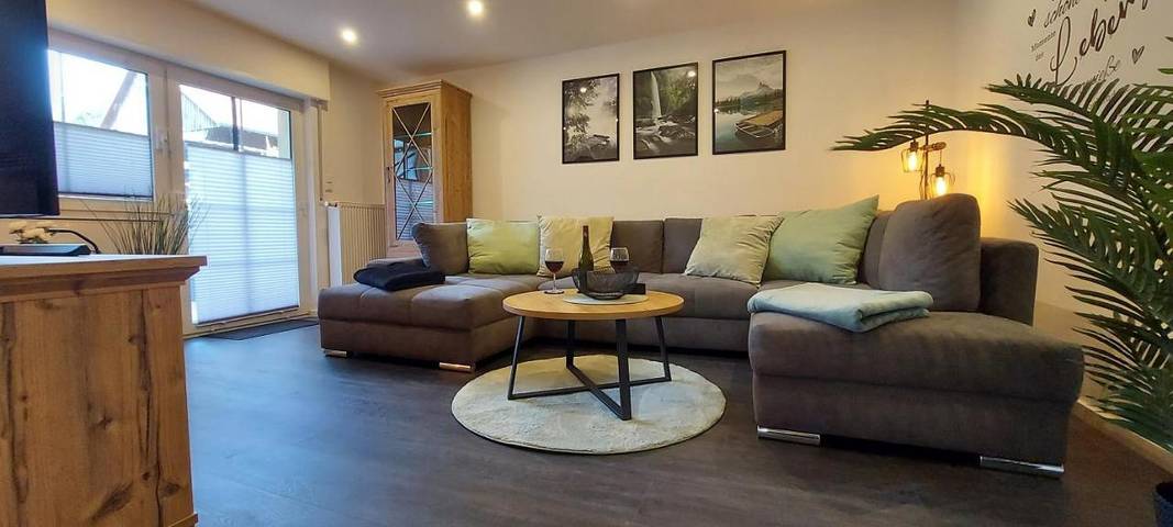 Ferienwohnung für 4 Personen, mit Terrasse und Garten sowie Ausblick in Fürth (Odenwald)