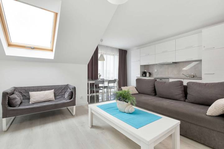 Ferienwohnung für 9 Personen, mit Garten in Leba