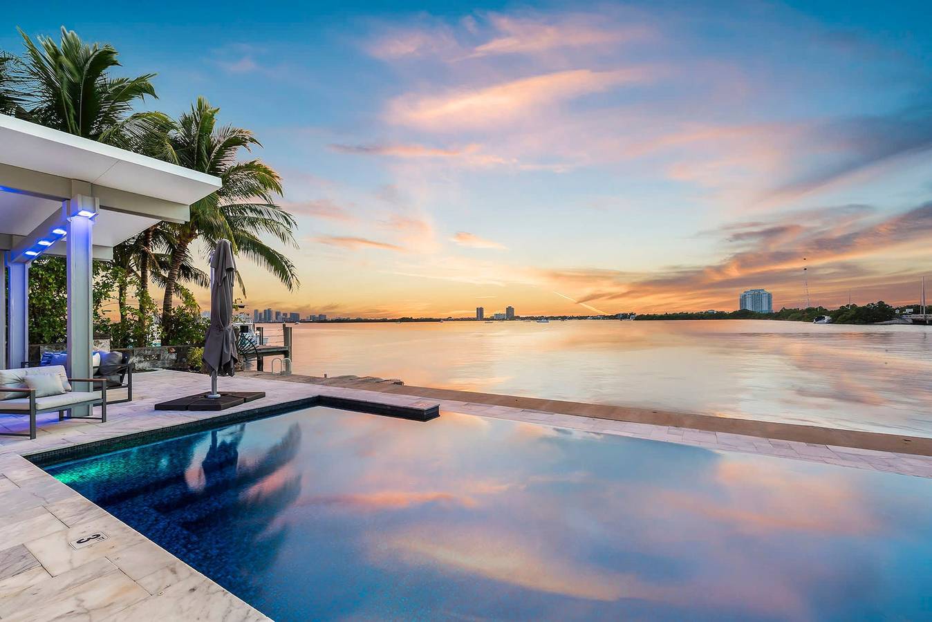 Bayfront Escape  Poolside Luxury with Sunset Views in North Bay Village, Florida