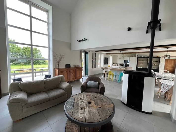 Gîte pour 14 personnes, avec terrasse à Saint-Aubin (Nord)