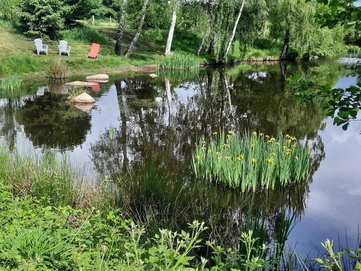 Camping pour 3 personnes, avec Terrasse et Jardin ainsi que Vue et Vue sur le lac