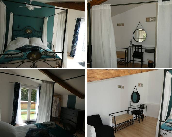 Gîte pour 2 personnes, avec piscine et jardin ainsi que jacuzzi et terrasse à Senouillac