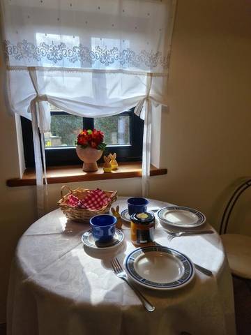 Ferienhaus für 3 Personen, mit Garten und Ausblick, mit Haustier in Schönfeld-Weißig