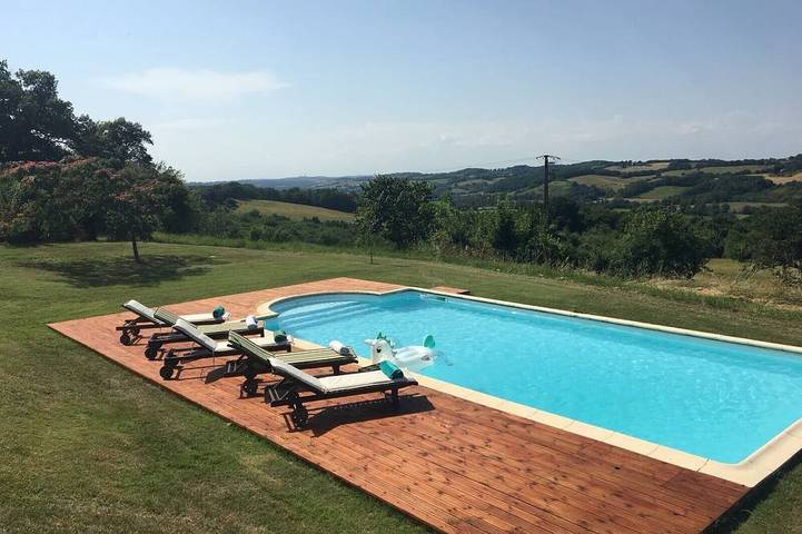 Maison de vacances pour 14 personnes, avec balcon et jardin