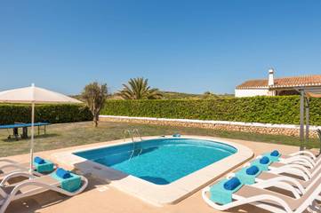 Villa in Cala Blanes, Ciutadella für 6 