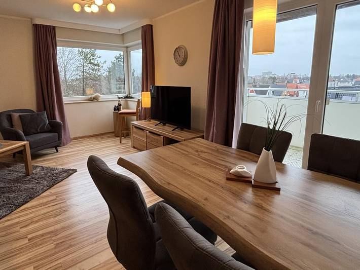 Ferienwohnung für 3 Personen, mit Balkon und Sauna in Duhnen