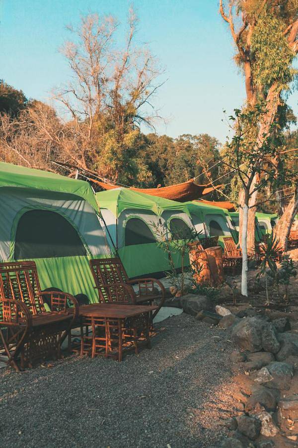 Bungalow für 4 Personen, mit Terrasse und Ausblick sowie Garten in Israel