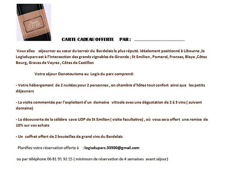 Chambre -séjour découverte vignoble Libourne/st Emilion - Chambre Sauternes in Libourne, Région de Libourne