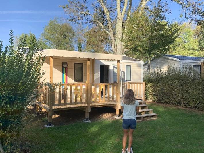Mobil home pour 4 personnes, avec bassin pour enfant à Montpon-Ménestérol - 3
